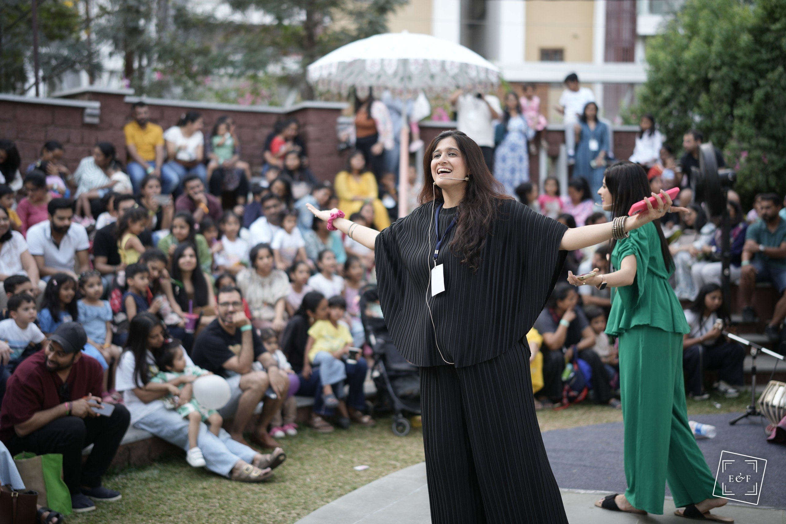 Performer at a family celebration